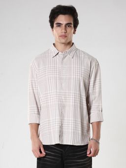 Espanshe - Ambel Beige Cotton Casual Shirt