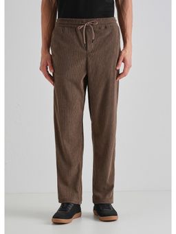 Banana Club - Polyester Pine Brown Corduroy Pant