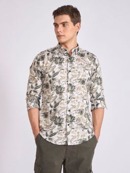 Espanshe - Ulfred Green Satin Casual Shirt