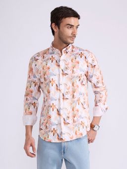 Espanshe - Ulfred Orange Satin Casual Shirt