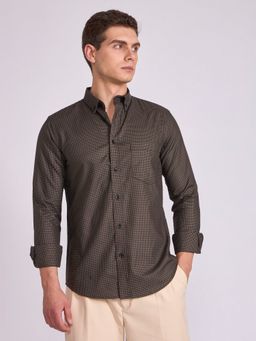 Espanshe - Quint Brown Cotton Casual Shirt