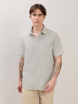 Espanshe - Zenamo White Cotton Casual Shirt