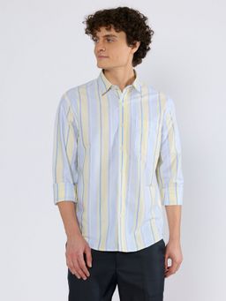 Espanshe - Walden Yellow Cotton Casual Shirt