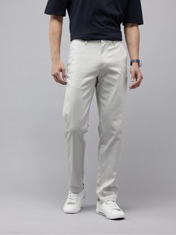 GENIPS - Blue Cotton Relaxed Fit Pant