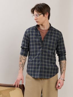 Espanshe - Sanana Grey Cotton Casual Shirt