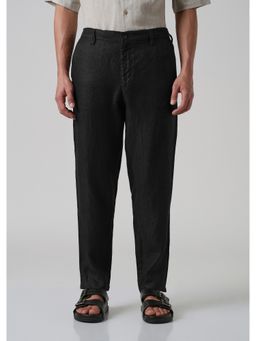Banana Club - Raven Black Linen Pant