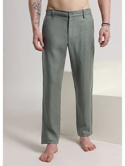 Banana Club - Hunter Green Linen Pant