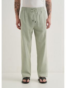 Banana Club - Pastel Green Cotton Drawstring Pant