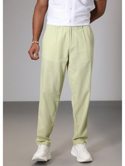 Banana Club - Pastel Green Regular Fit Linen Pant