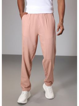 Banana Club - Peach Regular Fit Linen Pant