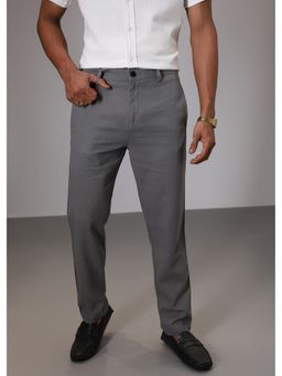 Banana Club - Grey Regular Fit Linen Pant