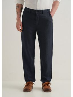 Banana Club - Admiral Blue Linen Pant