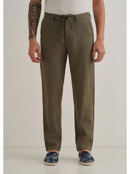 Banana Club - Light Olive Linen Pant
