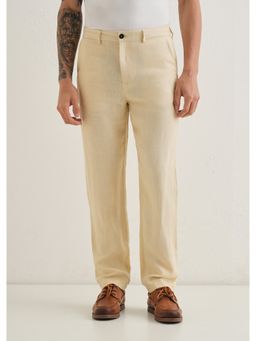 Banana Club - Ecru Cream Linen Pant