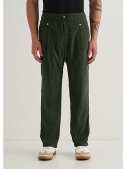 Banana Club - Green Drawstring Corduroy Pant