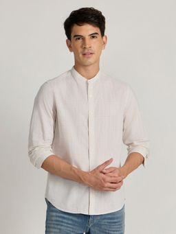 Espanshe - Hadrian Peach Cotton Casual Shirt