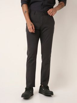 BLNK - Slim Fit Dark Grey Cotton Pant