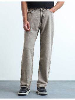 Flying Machine - Grey Mid Rise Cobain 90'S Loose Fit Jeans