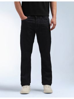 Flying Machine - Black Freddie Slim Straight Fit Rinsed Jeans