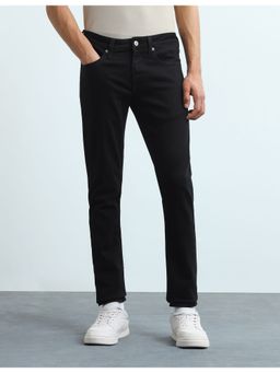 Flying Machine - Black Jackson Skinny Fit Mid Rise Jeans