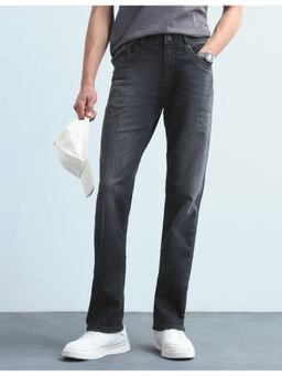 Flying Machine - Black Freddie Slim Straight Fit Whiskered F-Lite Jeans