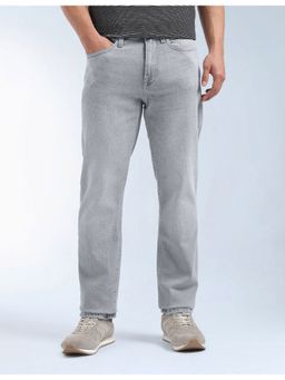 Flying Machine - Grey Whiskered Freddie Slim Straight Fit Jeans