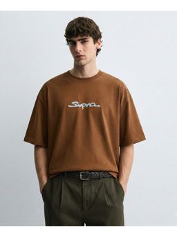 RHINO CULT - Toyota Supra Classic Brown Oversized T Shirt