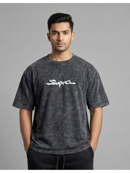 RHINO CULT - Toyota Supra Classic Grey Acid Oversized T Shirt