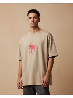 RHINO CULT - Beige Canvas In Motion - Spiderman T-Shirt