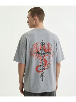 RHINO CULT - Grey Gothic Dragin T-Shirt