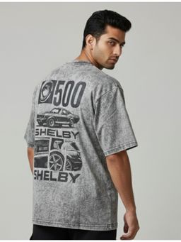 RHINO CULT - Grey Shelby Inspired Beige Oversize T Shirt