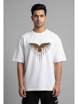 RHINO CULT - Mayan Crow White T-Shirt