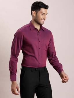Turtle - Men Regular Fit Dobby Pure Cotton Formal Shirt