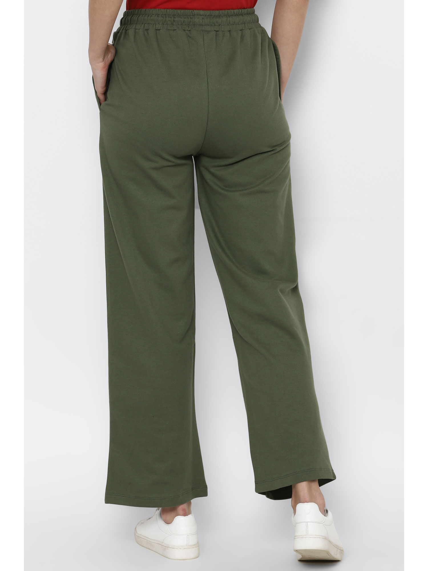 Buy Allen Solly Olive Trousers Online 