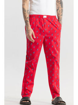 Snitch - Giraffe Print Red Pyjama