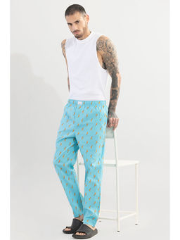 Snitch - Giraffe Print Blue Pyjama