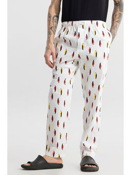 Snitch - Penguin Print White Pyjama