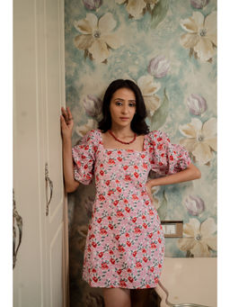 Arthmod - Pink Flora Mini Dress