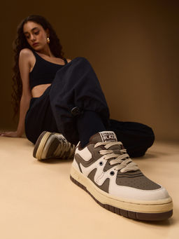 The Souled Store - Urban Blaze: Mocaccino Women Low Top Sneakers