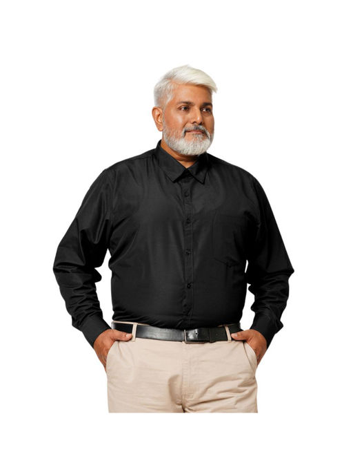 Indivisual Solid Carbon Black Shirt