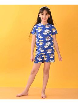 ANTHRILO - Mouse Unicorn Sleepwear Short - Blue (Set of 2)