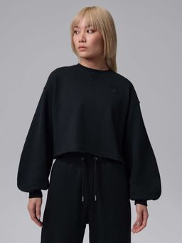 Nike - Jordan Flight Fleece Women's Mod-Crop Crew-Neck Sweatshirt