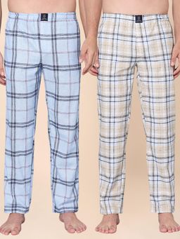 Urban Scottish - Men Checked Lounge Pants (Pack Of 2)