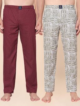 Urban Scottish - Men Cotton Printed Lounge Pants (Pack Of 2)