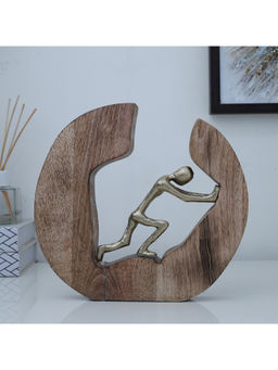 HomeTown - Walton Wood and Metal Figurine