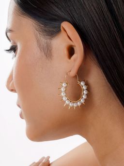 Joker and Witch - Joker & Witch Pearlite Pearl Gold Earrings