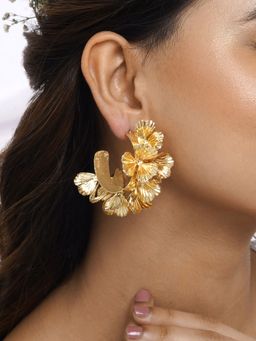 Joker and Witch - Joker & Witch Columbine Gold Earrings