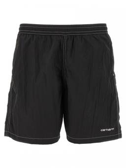 Carhartt WIP - Black Logo Swim Shorts