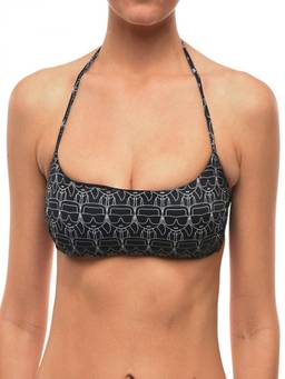 Karl Lagerfeld - Black Logo Bikini Top