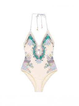 Zimmermann - Cream Floral Swimsuit